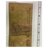 Egypt 50 Piastres Note