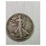 1945 Walking Liberty Silver Half