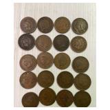 20 Indian Head Cents 1900