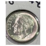 1948-P Roosevelt Dime GEM