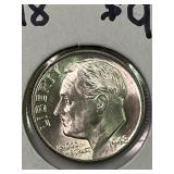 1948-D Roosevelt Dime GEM