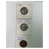1966,1970-S, 1973-S Proof Quarters X3
