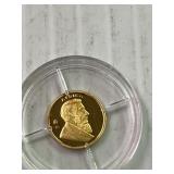 14K Gold 2007 1/2 Gram Mini Krugerrand Type W/COA