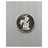 Praying Angel 1 Gram Silver round