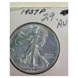 1937 Walking Liberty AU