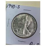 1940-s Walking Liberty AU-BU