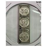 Silver Bar Stamp"100 Greatest Stamps of World".925