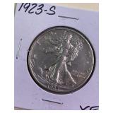 1923-S Walking Liberty XF