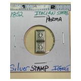 1852 Franklin Mint Silver Stamp Bar