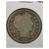 1893 Barber Quarter