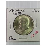 1976-S Silver Kennedy Half BU