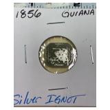 1856 Franklin Mint Silver Stamp Bar