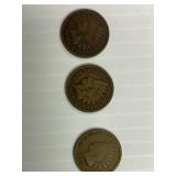 1899, 1901, 1908 Indian Head Cents