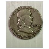 1953 S Franklin Silver half dollar