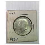 1964 Kennedy Silver half dollar