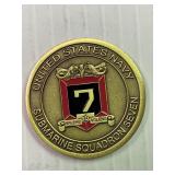 US Navy Submarine Squadron 7 Challenge Coin