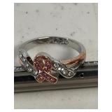Breast Cancer Awareness Ring Size 7