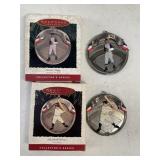 Lou Gehrig & Satchel Paige Hallmark Ornaments