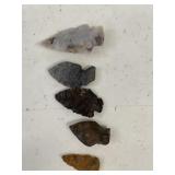 Five Arrowheads Found in Mercer & Lawrence Co