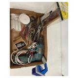 Misc Tool Lot Drill, Chuck, Pliers