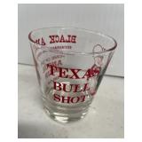 Texas Bull Shot-Black Angus Collectable glass