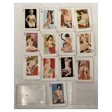 Hearts-13 Vintage Mini Nud Playing Cards