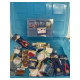 Tote of Jewelry, Crafts, Beads & tools etc