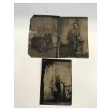 3 Tin Type Photos-Local