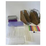 Plastic containers and file organizers