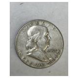 1954 Franklin Silver Half Dollar