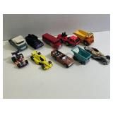 Lot of 10 Vintage DieCast Cars