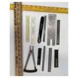 Machine shop rulers mechanical rulers
