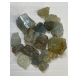rough light green stones