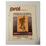 1972 Pittsburgh Steelers Championship Pro Program