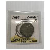 1889 Counterfeit Liberty Nickel