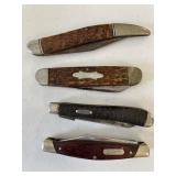 Pocket Knives Lot of 4