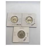 1962d, 1963d, 1964d Washington Quarter