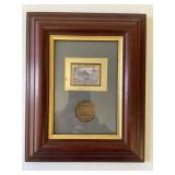Framed 1984 NWTF Stamp and Medallion