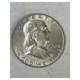 1962 D Franklin Silver Half Dollar