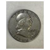 1963 D Franklin Silver Half Dollar