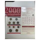 2000 Denver US Mint Set Uncirculated Coins