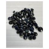 polished and cut of a dark green