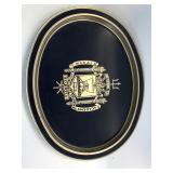 U.S. Naval Academy seal on tray