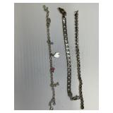 3 Bracelets some silver