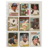 Reggie Jackson Cards Lot of 9