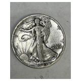 1943 S Walking Liberty Silver Half Dollar