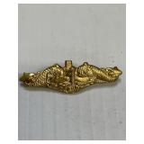 Sterling US Navy Submarine service badge