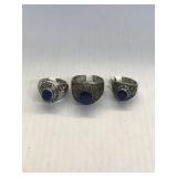 3 Rings USN size 5 1986 class ring 1976 class ring