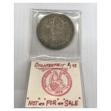 1900 Counterfeit Morgan Dollar