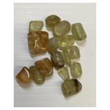 Rough Mixture of gems-yellow and oranges